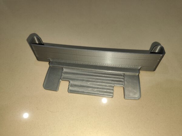 back view of mobile holder for car cd slot